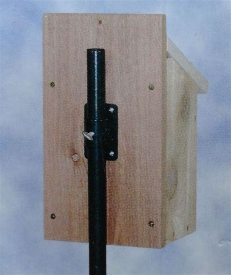 bird box mounting bracket|hanging bird houses on poles.